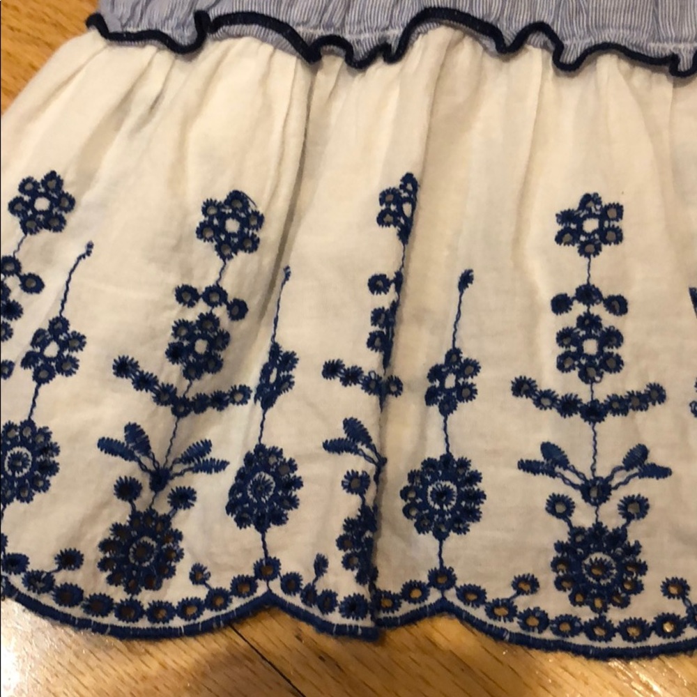Zara Blue and White Baby Girl Floral dress - Picture 2 of 6
